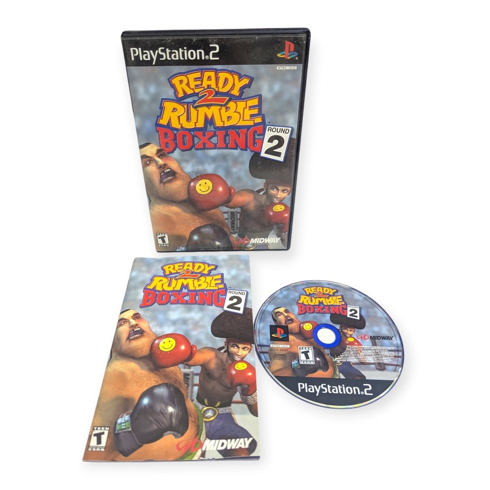 Midway Ready 2 Rumble Boxing Round 2 Sony PlayStation 2 PS2 CIB Complete